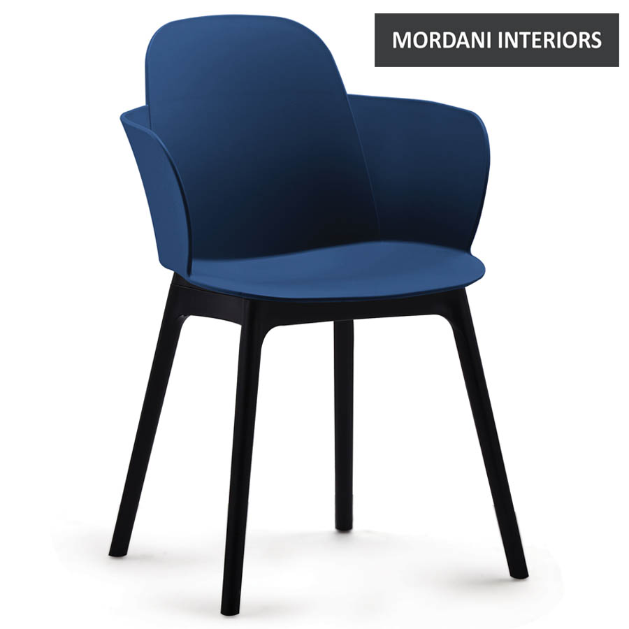 Clarinda Cafe Chair with Black Legs